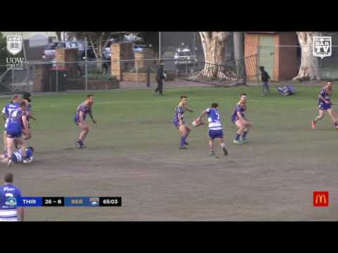2019 IDRL 1st Grade Round 14 Highlights - Thirroul Butchers vs Berkeley Eagles