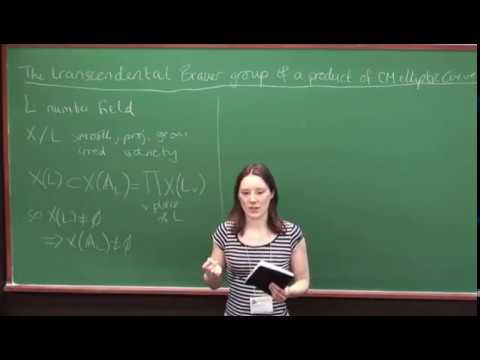 Rachel Newton - The transcendental Brauer group of a product of CM elliptic curves [2014]
