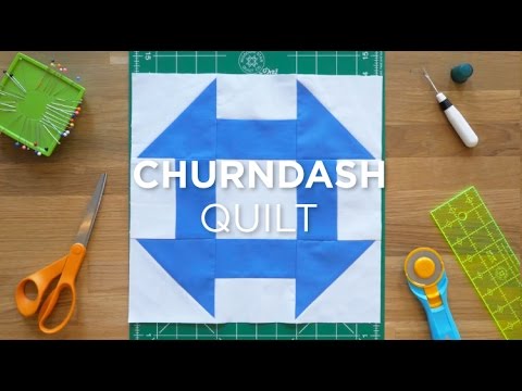 Make an Easy Churn Dash Quilt Block - Quilt Snips