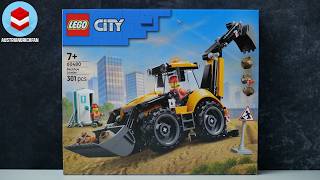 LEGO City 60480 Backhoe Loader - LEGO Speed Build Review