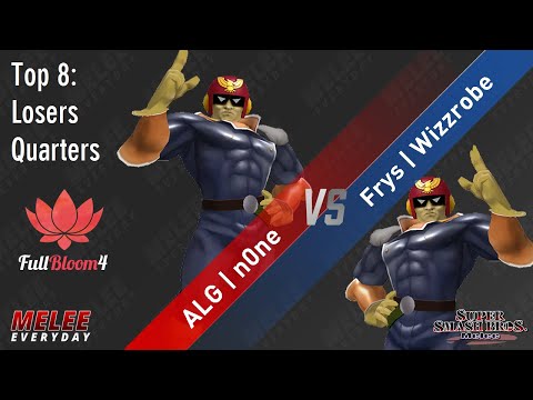 Full Bloom 4 - ALG | n0ne (Captain Falcon) vs. Frys | Wizzrobe (Captain Falcon) - SSBM