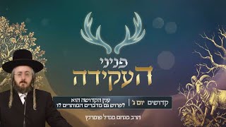 הרב מנחם מנדל פומרנץ | פניני העקידה - יום ג' פרשת קדושים • ענין הקדושה הוא לפרוש גם מדברים המותרים •