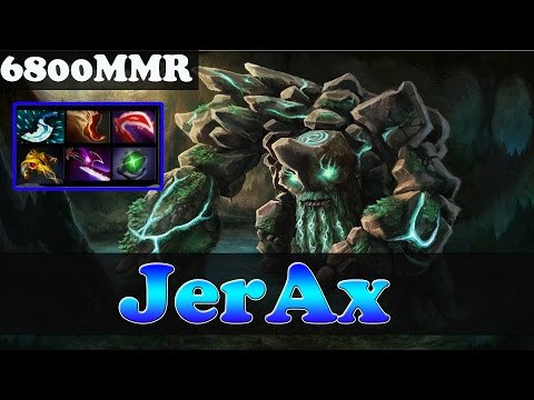 Dota 2 - JerAx 6800 MMR Plays Tiny  - Ranked Match Gameplay