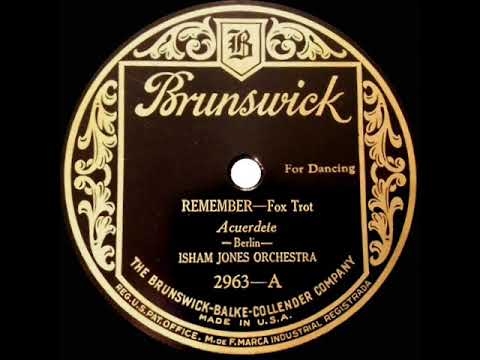 1925 HITS ARCHIVE: (You Forgot To) Remember - Isham Jones (instrumental)