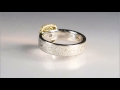 video - Mokume Pave Halo Engagement Ring