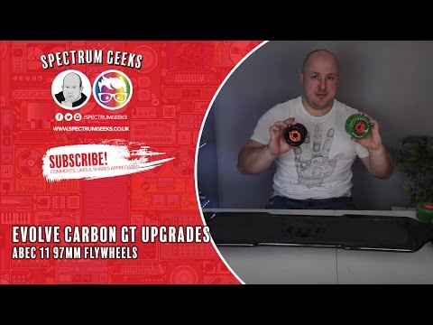 ABEC 11 97mm FlyWheels on Evolve Carbon GT