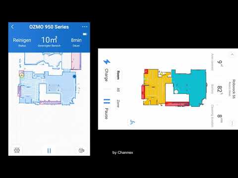 Vergleich Reinigungslogik Roborock S6 und Ecovacs OZMO950