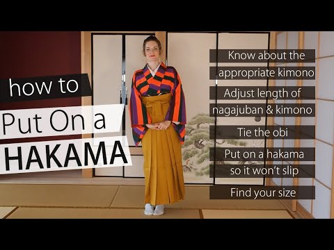 How to Wear a Hakama