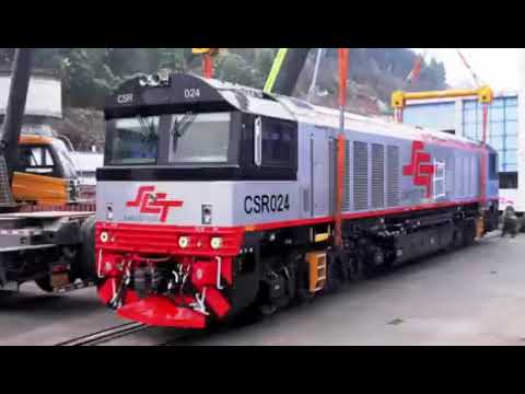New high-end SDA1 diesel locomotives made by CRRC Ziyang set off  to #Australia