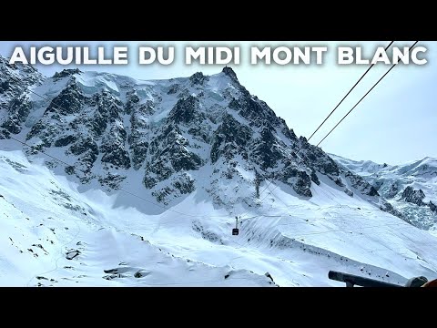 Aiguille du Midi Chamonix Mont Blanc France |  Walking tour 4K