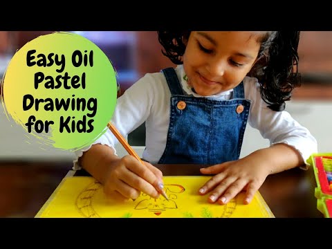 Easy Oil Pastel Drawing for Kids | Ganesha Drawing | Oil Pastel Art for Kids | #10