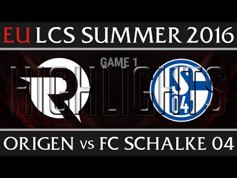 Origen vs FC Schalke 04 Highlights, Game 1 EU LCS Week 7 Day 1 Summer 2016 - OG vs S04 G1