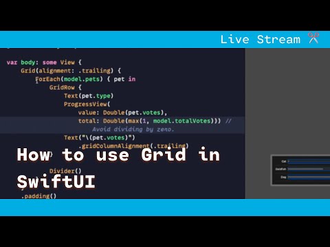 Grids in SwiftUI: Define Alignment, Override on a Per-Column Basis, and Span Multiple Columns thumbnail