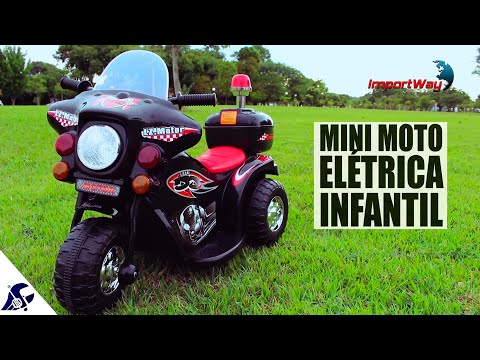Moto Eletrica Infantil Com Bau
