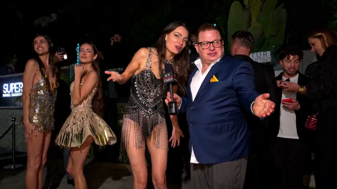 Model Elena interviewed backstage at Super Model Mgmt 3rd year anniversary Fashion Event