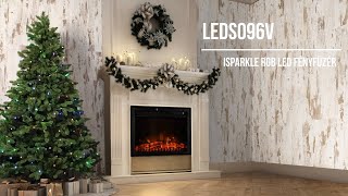 Vonkajší svietiaci reťazec 96 RGB LED iSPARKLE SMART ovládanie aplikáciou, 9,5m