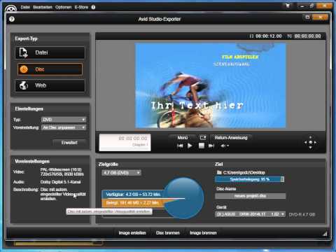 Übersicht Export in Avid studio und Pinnacle Studio