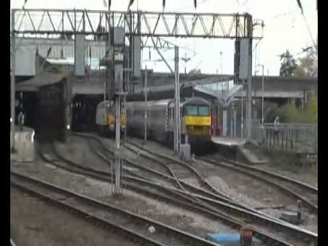 Freightliner Class 90, 90048 with VT DVT 82126, The Pretendolino, 1T90 At Crewe (18th November 2011)