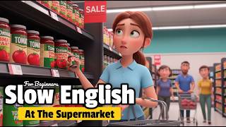 At The Grocery Store🛒: Real English Conversations | Learn Practical English for Beginners (A2-B1)