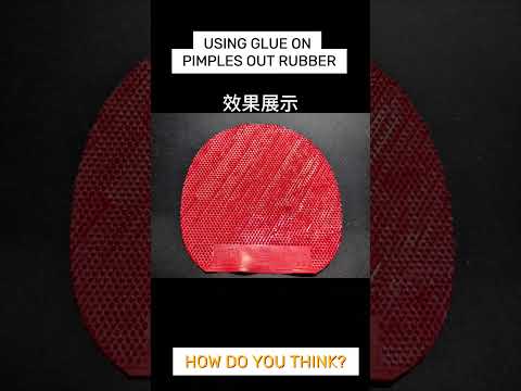 Adding Super Glue to Pimples Out Rubber? #DirtyTricks #TableTennis