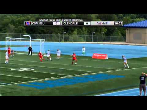 2012 MSHSAA Girls Soccer Class 3 Semifinal: Cor Jesu Academy vs Glendale