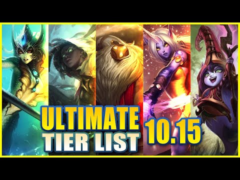 THE ULTIMATE SUPPORT TEIR LIST FOR PATCH 10.15 - League of Legends