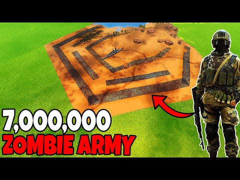 7 MILLION ZOMBIES Surround US ARMY Defense Formation! - UEBS 2: Ultimate Epic Battle Simulator 2