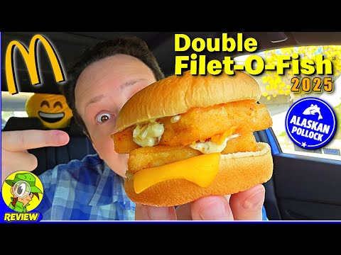 McDonald's® Double Filet-O-Fish® 2025 Review 🍔✌️🐟 Go BIG?! 🤔 Peep THIS Out! 🕵️‍♂️