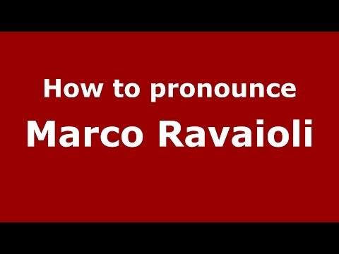 How to pronounce Marco Ravaioli (Italian/Italy) - PronounceNames.com