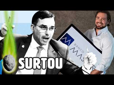 FLÁVIO BOLSONARO SURTA EM VÍDEO POR REPORTAGEM SOBRE NOVO ESCÂNDALO COM O MASTER | PLANTÃO