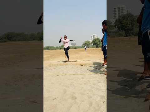 Girls 9 feet long jump training🔥|| #longjumptraining #girlpower #physicaltraining #shortsvideo #yt