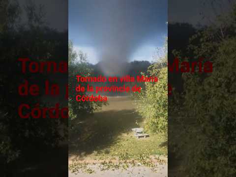 tornado en villa María de la provincia de Córdoba #villamaria