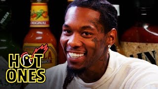 Hot Ones - Offset Screams Like Ric Flair While Eating Spicy Wings