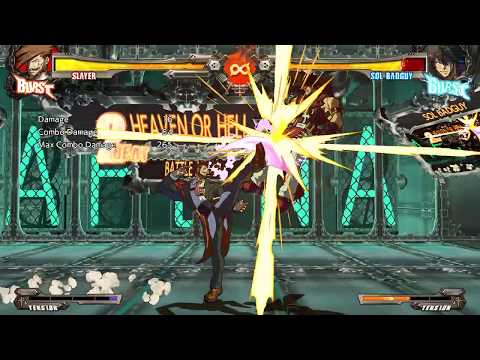 [GGXrdRev2] Slayer Midscreen Combo (2HS RC Starter)