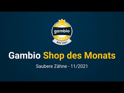 Gambio Shop des Monats November 2021 🛒 saubere-zaehne.de