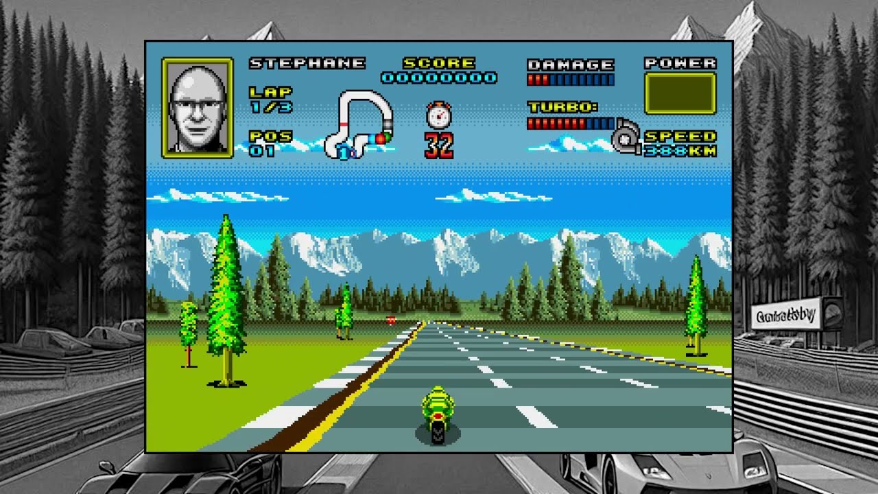 Driftin' Rage - New racing game for Mega Drive / SEGA Genesis (WIP)