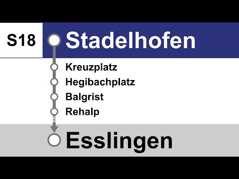 FB Ansagen » S18 Stadelhofen — Esslingen | HVZ-Schnellzug | SLBahnen