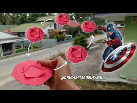 Captain America Paper Shield that's comes back, paper returnable disk, Boomerang