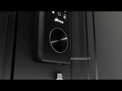 Ozone Vertibolt Lock for Wooden & Metal Doors, 4-Way Access, OzoLife App, Fingerprint, Password, RFID Card, 30-50 mm Door Thickness, Free Installation, 2 Years Warranty