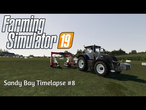 Sandy Bay Timelapse #8 | Fertilizing And Making Silage Bales | Farming Simulator 19