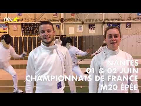 Teaser Championnat de France Epée M20 2019