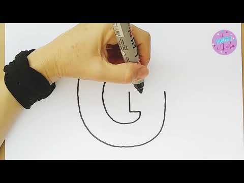CÓMO DIBUJAR LA LETRA "G" En imprenta #comodibujarlaletrag
