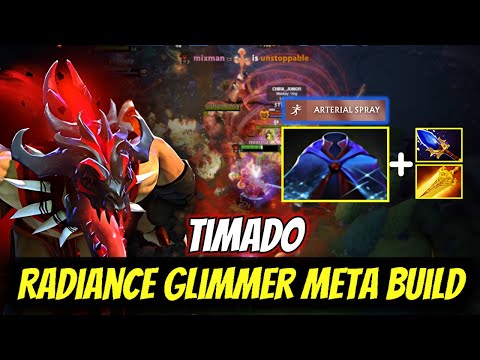 Timado Bloodseeker Radiance Glimmer Cape  Blood Mist Imba Carry Build - Dota 2 Pro Highlights.