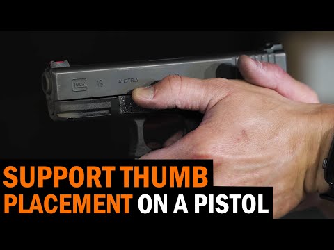 Support Hand Thumb Placement with a Pistol