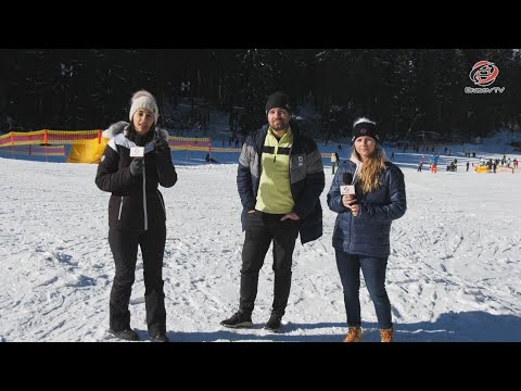 Ania Monica CAILL, vicecampioană europeană la schi & Ioan Valeriu ACHIRILOAIE, manager şi antrenor