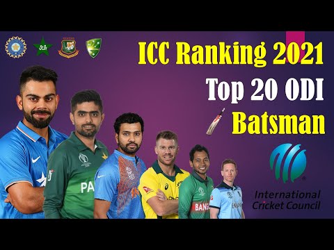 ICC Ranking 2021 | Top 20 ODI Batsman | Top 20 Dangerous ODI Batsman ICC Ranking 2021