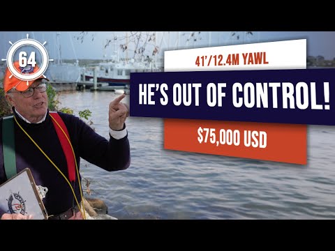 Captain Q is out of Control!! Classic Yawl Sailboat for sale - $75,000 - EP 64 #sailboatforsale