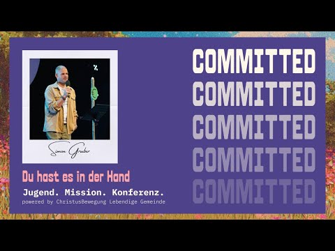 JUMIKO 2026 – Simon Gruber | Du hast es in der Hand