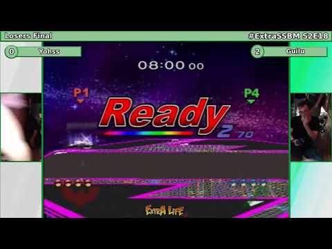Melee @ Extra Life Café S2E18 - Yohss (C. Falcon) vs. Guilu (Marth) - Losers Final