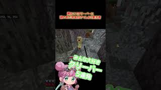 クリーパー湧きすぎて・・・あだ名付けた #女性ゲーム実況者 #マイクラ
